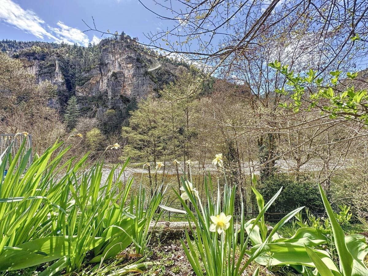 Gorges Du Tarn : Charmant Gite Avec Vue Sur Le Tarn Sainte-Énimie Extérieur photo